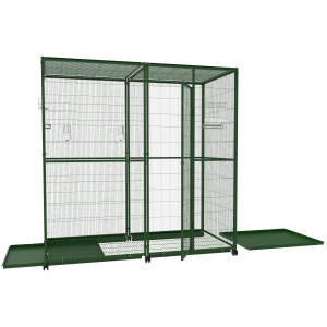 Voliera pre exoty na koleiskách ,  2m2,  2,05mx1,05x 2m 